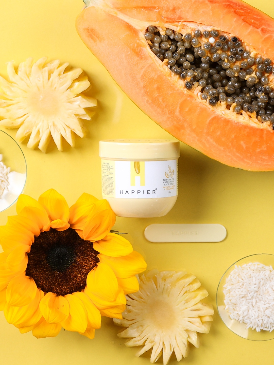 

Happier Powerblend Exfoliating Face Mask- 75 g, Yellow