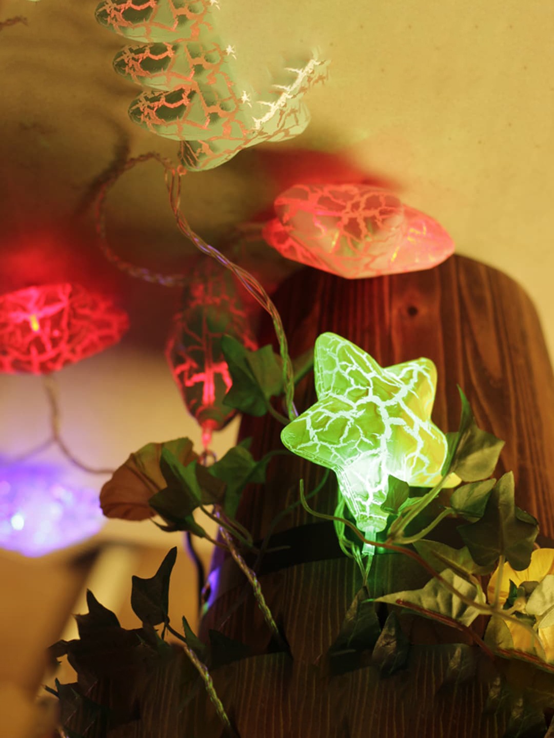 

TAYHAA Star Shaped String Lights, Blue