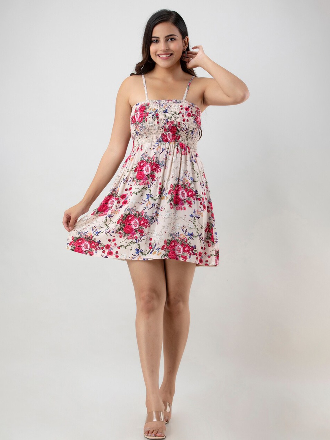 

Aawari White Floral Dress
