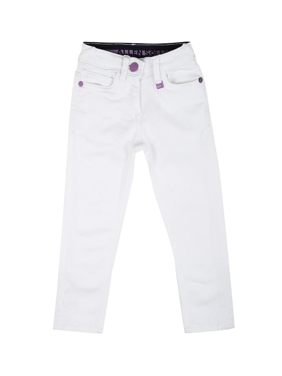 

Allen Solly Junior Girls White Slim Fit Jeans