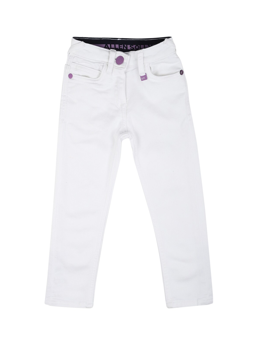 

Allen Solly Junior Girls White Slim Fit Jeans