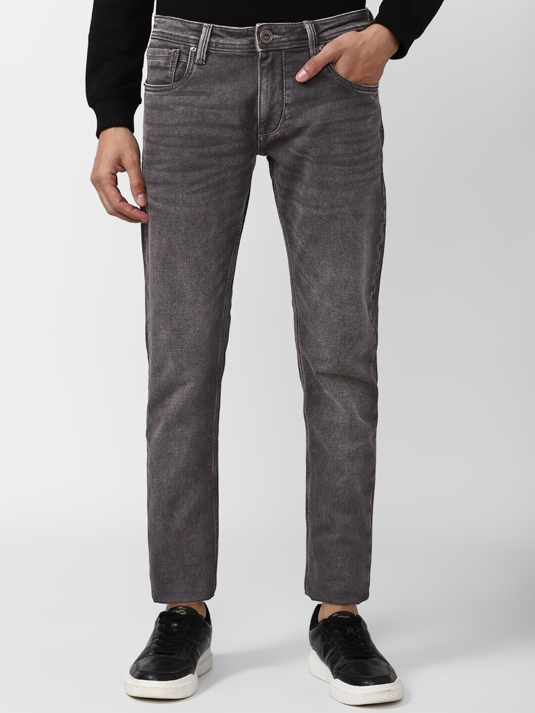 Peter England Casuals Men Black Skinny Fit Jeans