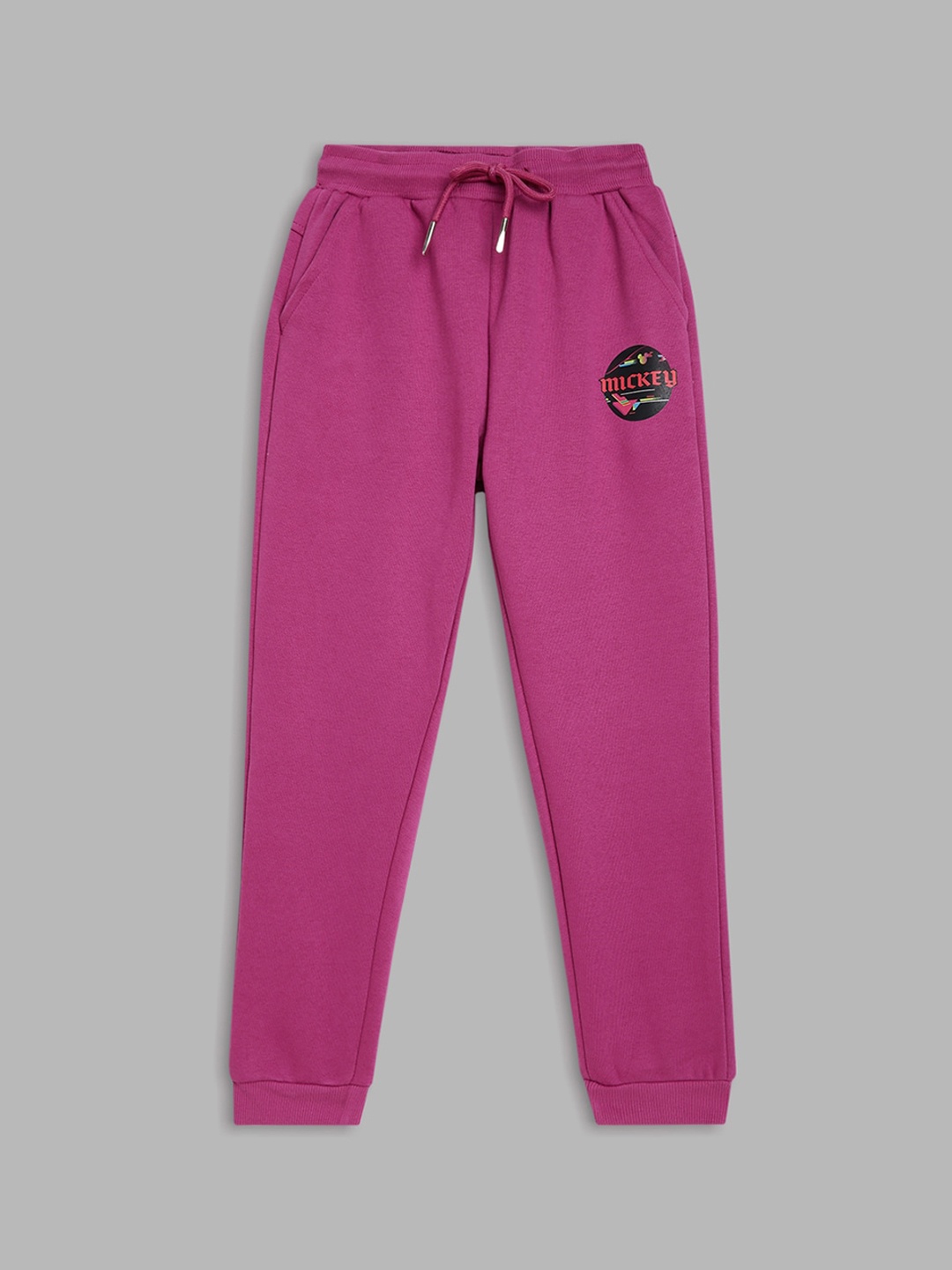 

Blue Giraffe Boys Pink Solid Pure Cotton Joggers