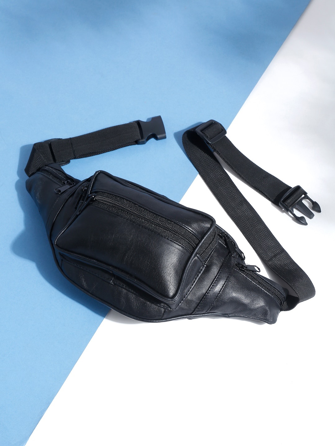 

Teakwood Leathers Unisex Black Waist Pouch