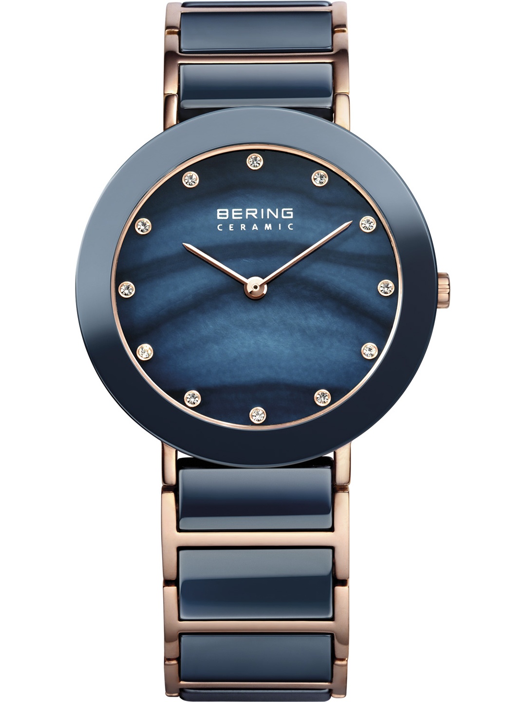 

BERING Women Pearly Green Ceramic Sapphire Crystal Analogue Watch 11435-767