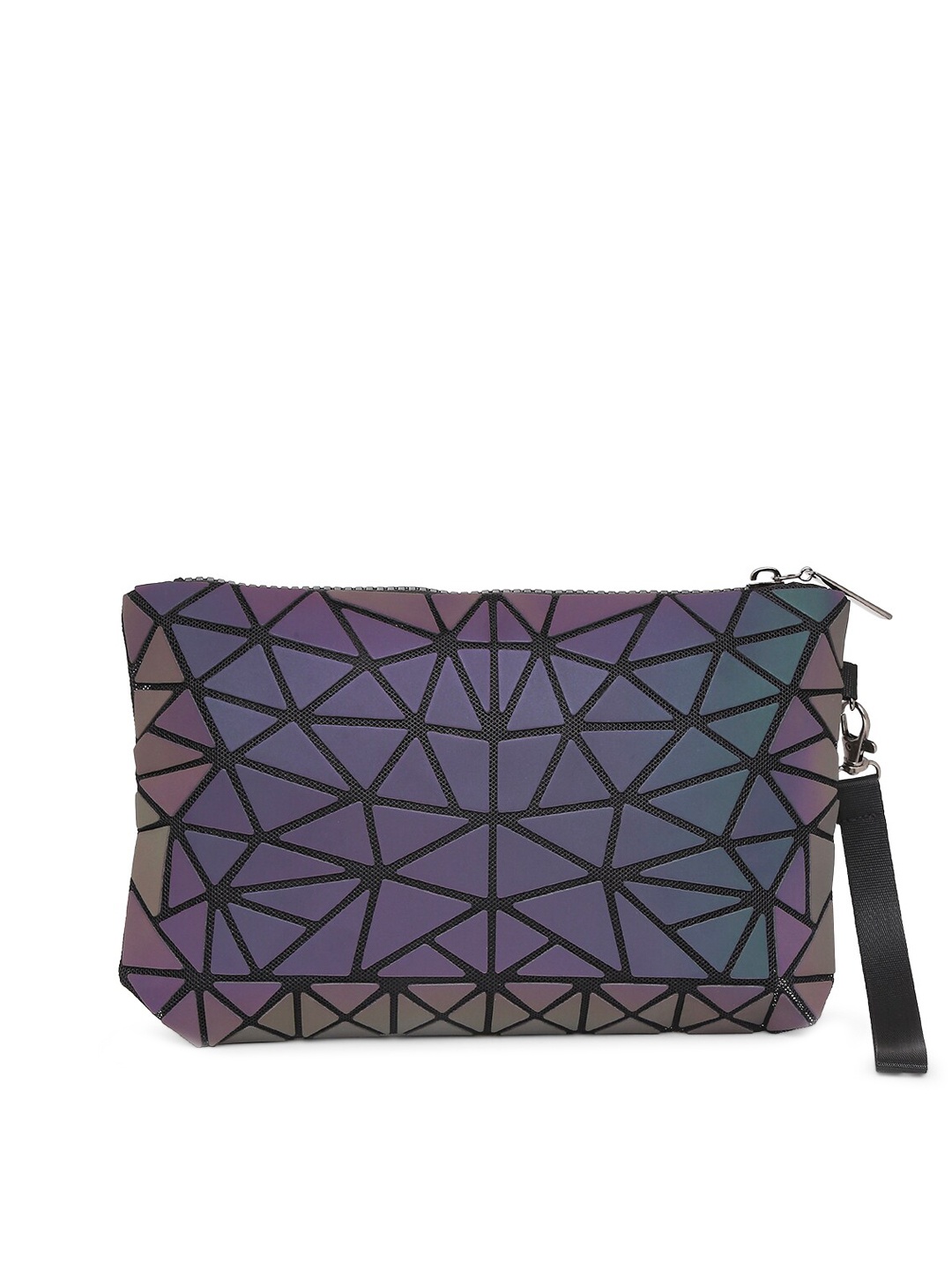 

BAOMI Grey Geometric Textured PU Structured Organiser