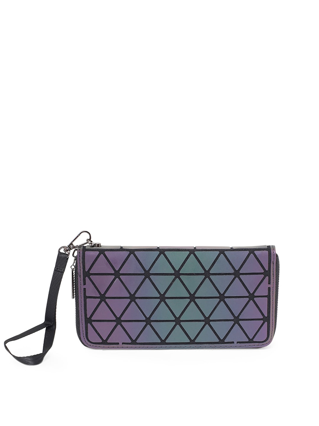 

BAOMI Grey Geometric Textured PU Structured Organiser