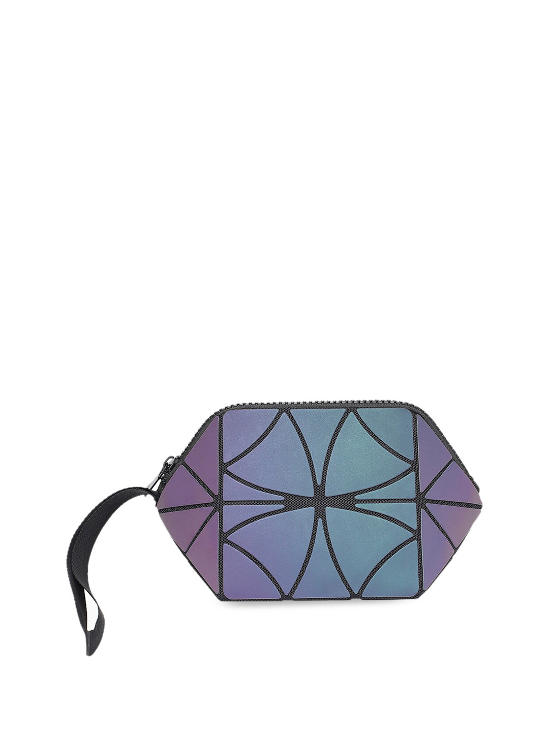 

BAOMI Grey Geometric Textured PU Structured Organiser