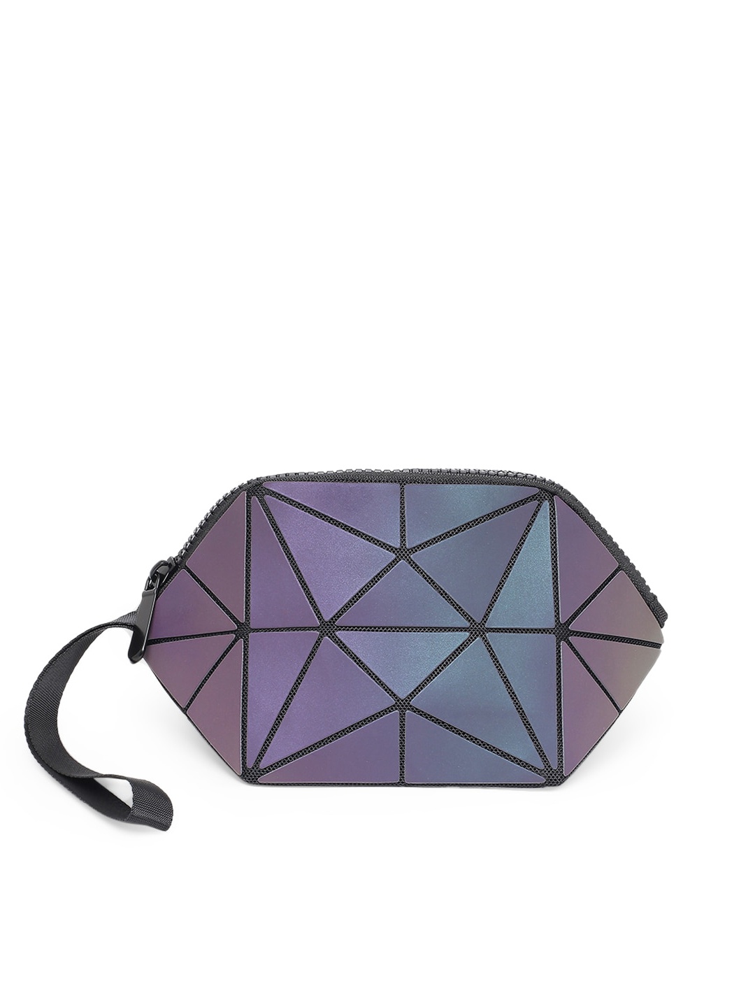 

BAOMI Grey Geometric Printed PU Structured Organiser