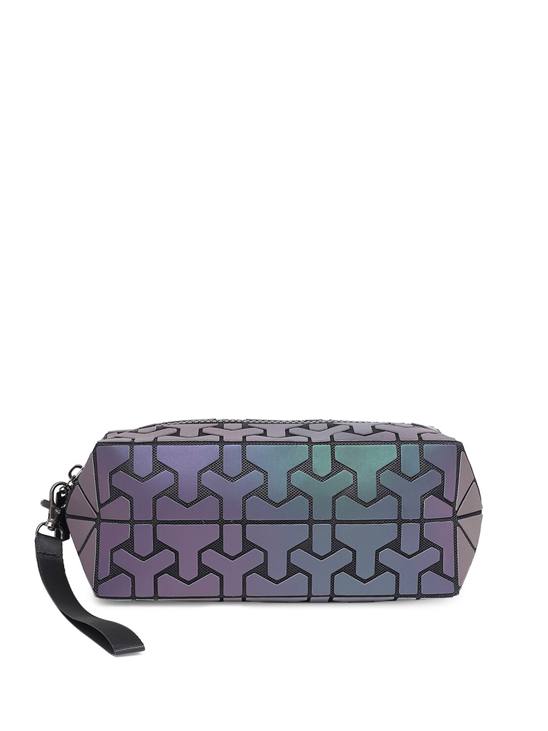 

BAOMI Grey Geometric Textured PU Structured Organiser