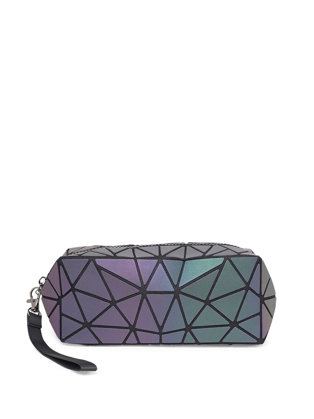 

BAOMI Grey Geometric Textured PU Structured Organiser