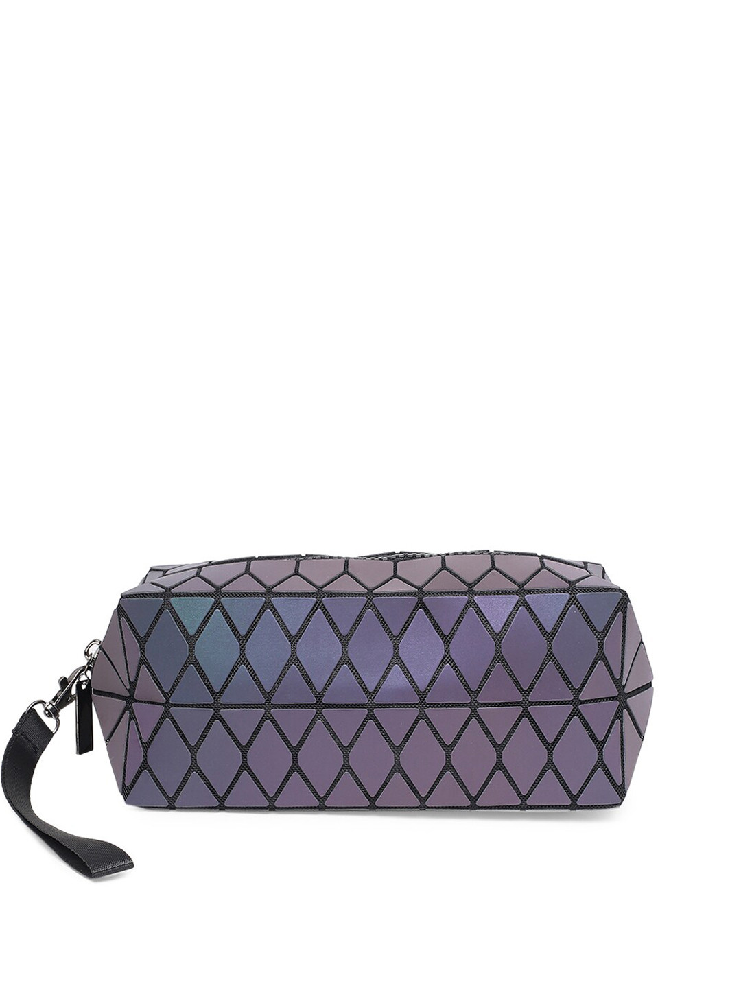 

BAOMI Grey Geometric Textured PU Structured Organiser