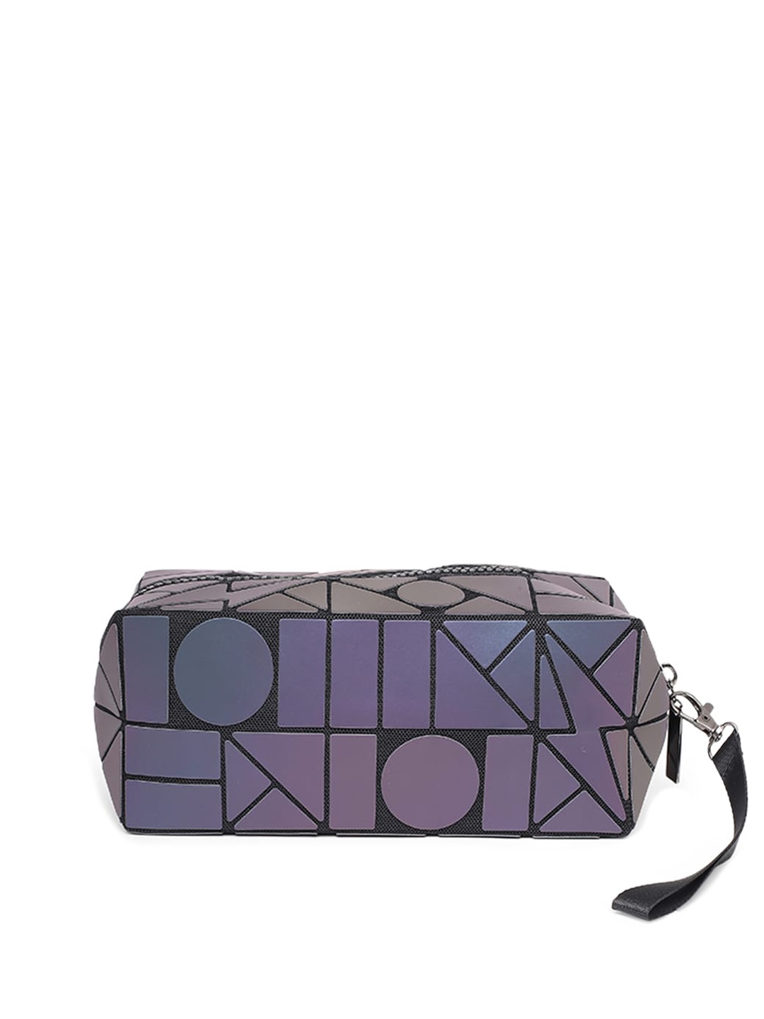 

BAOMI Grey Geometric Printed PU Structured Organiser