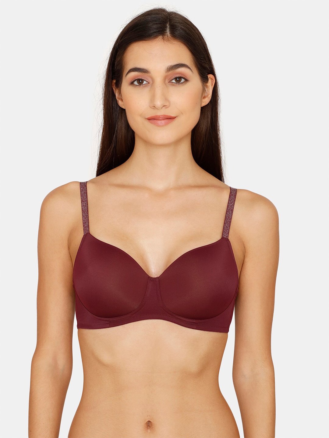 

Zivame Purple Bra Lightly Padded, Burgundy