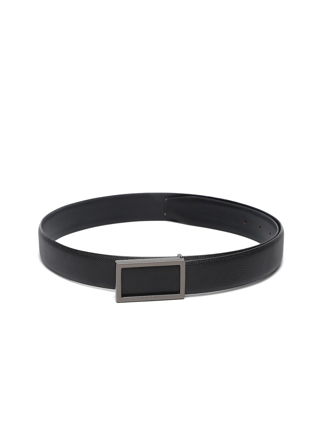 

LOUIS STITCH Men Black Solid Leather Formal Belt