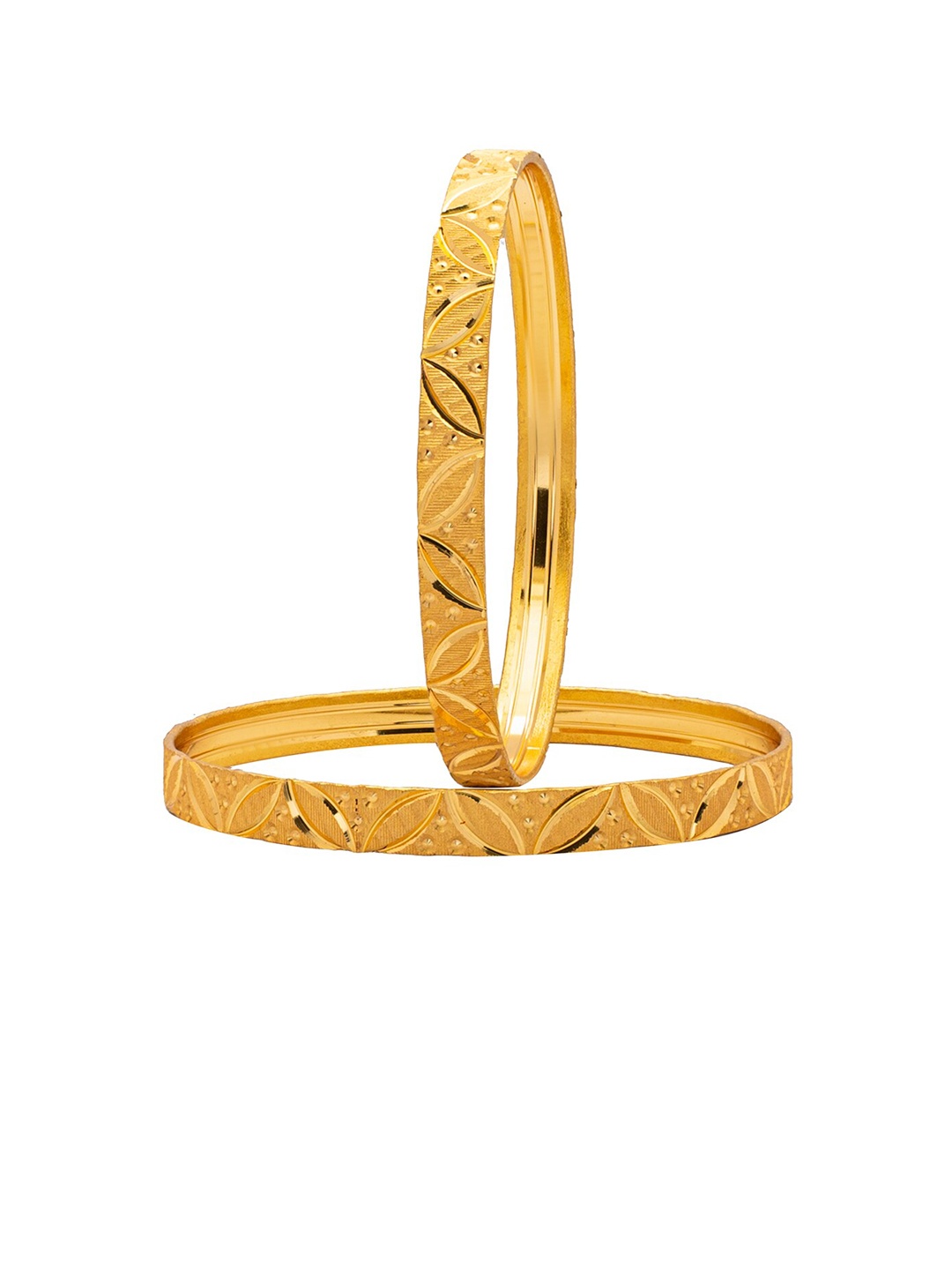 

Shining Jewel - By Shivansh Set Of 4 Gold-Plated Bangle