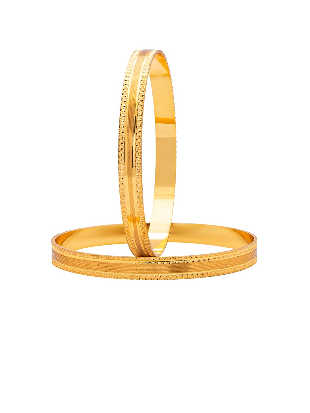 

Shining Jewel - By Shivansh Set Of 4 Gold-Plated Bangle