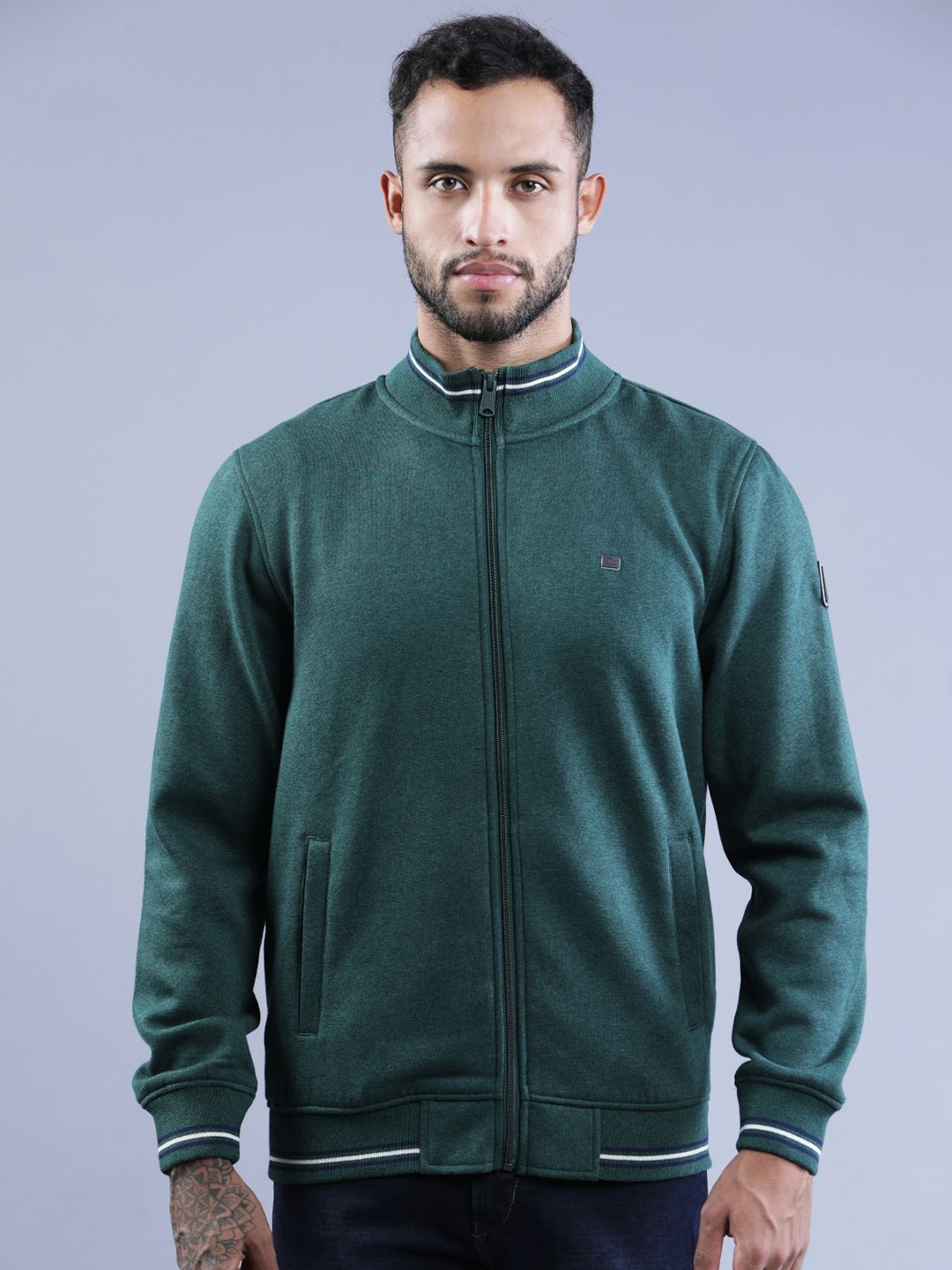 

t-base Men Green Bomber Jacket