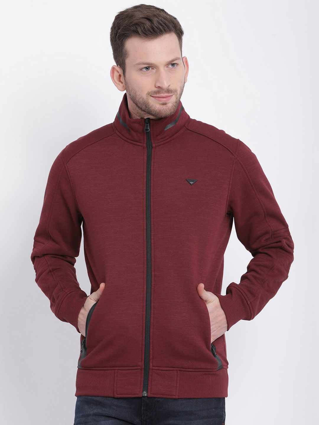 

t-base Men Maroon Sweatshirt