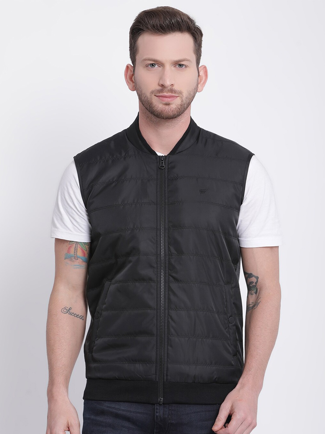 

t-base Men Black Bomber Jacket