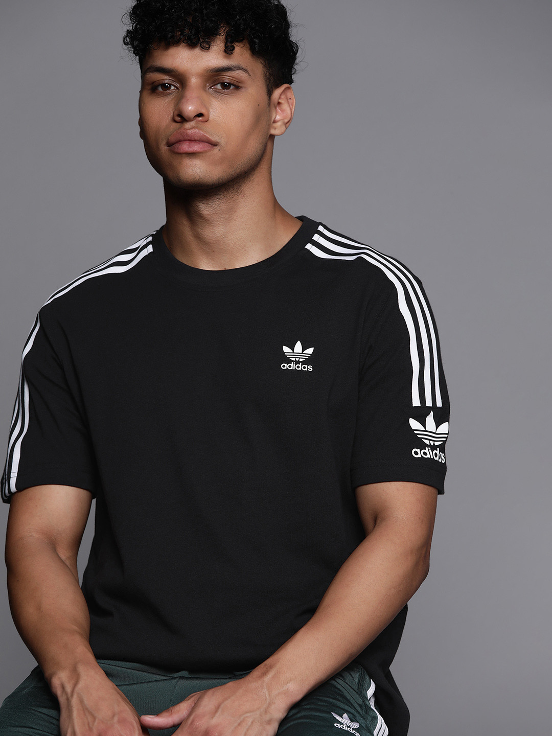 

ADIDAS Originals Pure Cotton Adicolor Classics Trefoil T-Shirt, Black