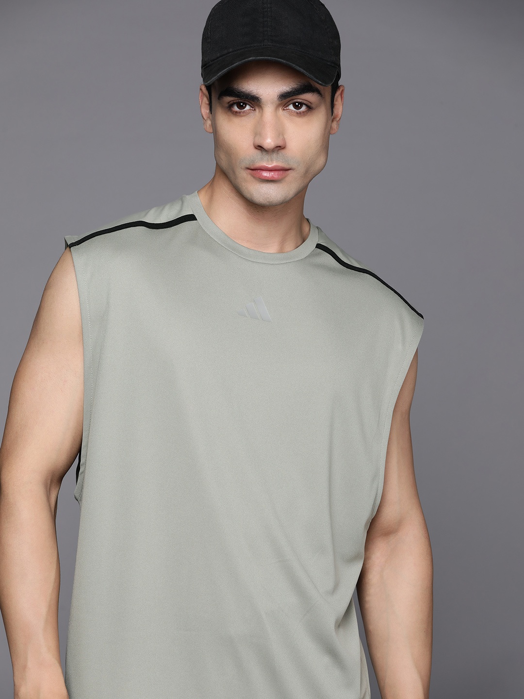 

ADIDAS Workout Base Sleeveless T-Shirt, Grey