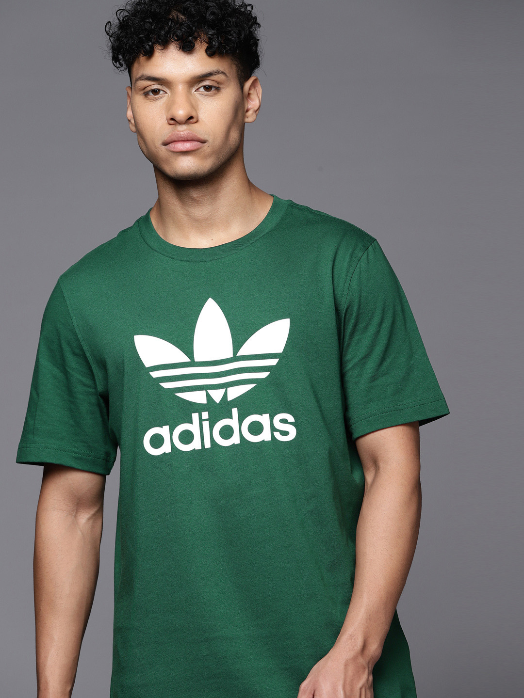 

ADIDAS Originals Sustainable Adicolor Classics Trefoil Printed Pure Cotton T-shirt, Green