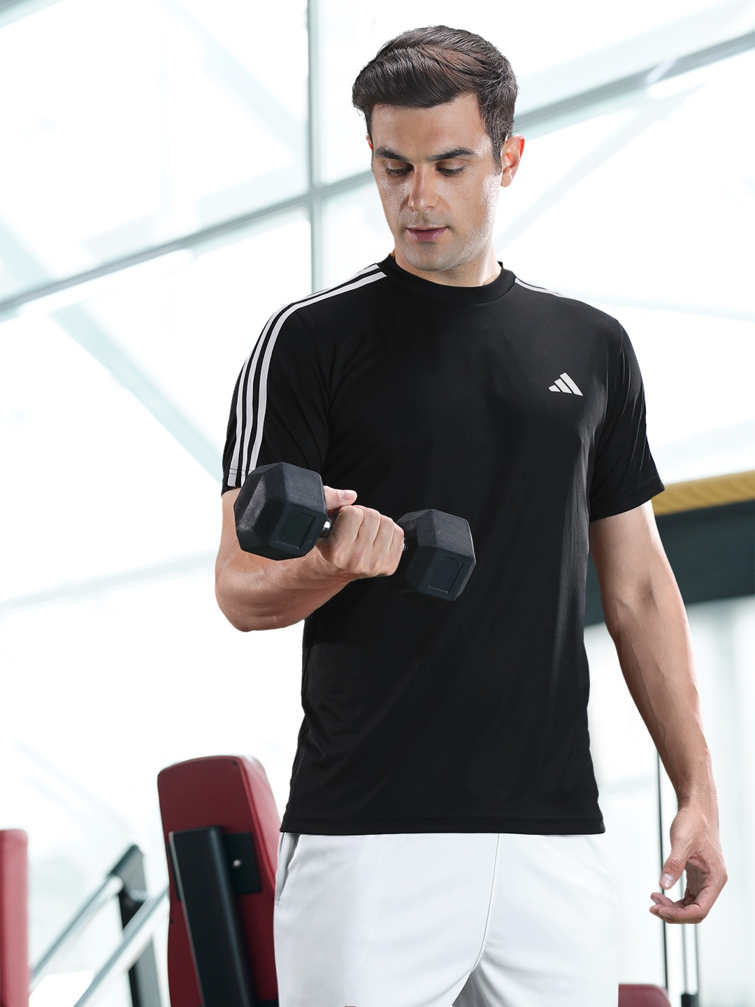 

ADIDAS Train Essential 3-Striped T-shirt, Black