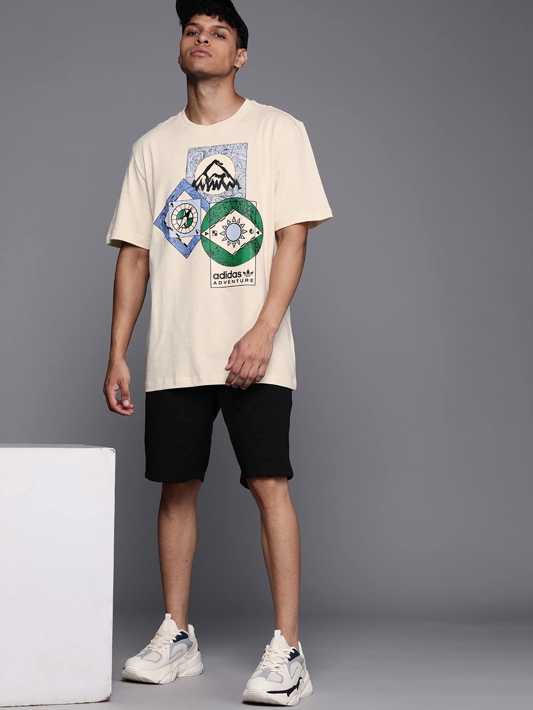 

ADIDAS Originals Adventure FC Pure Cotton T-shirt, Cream