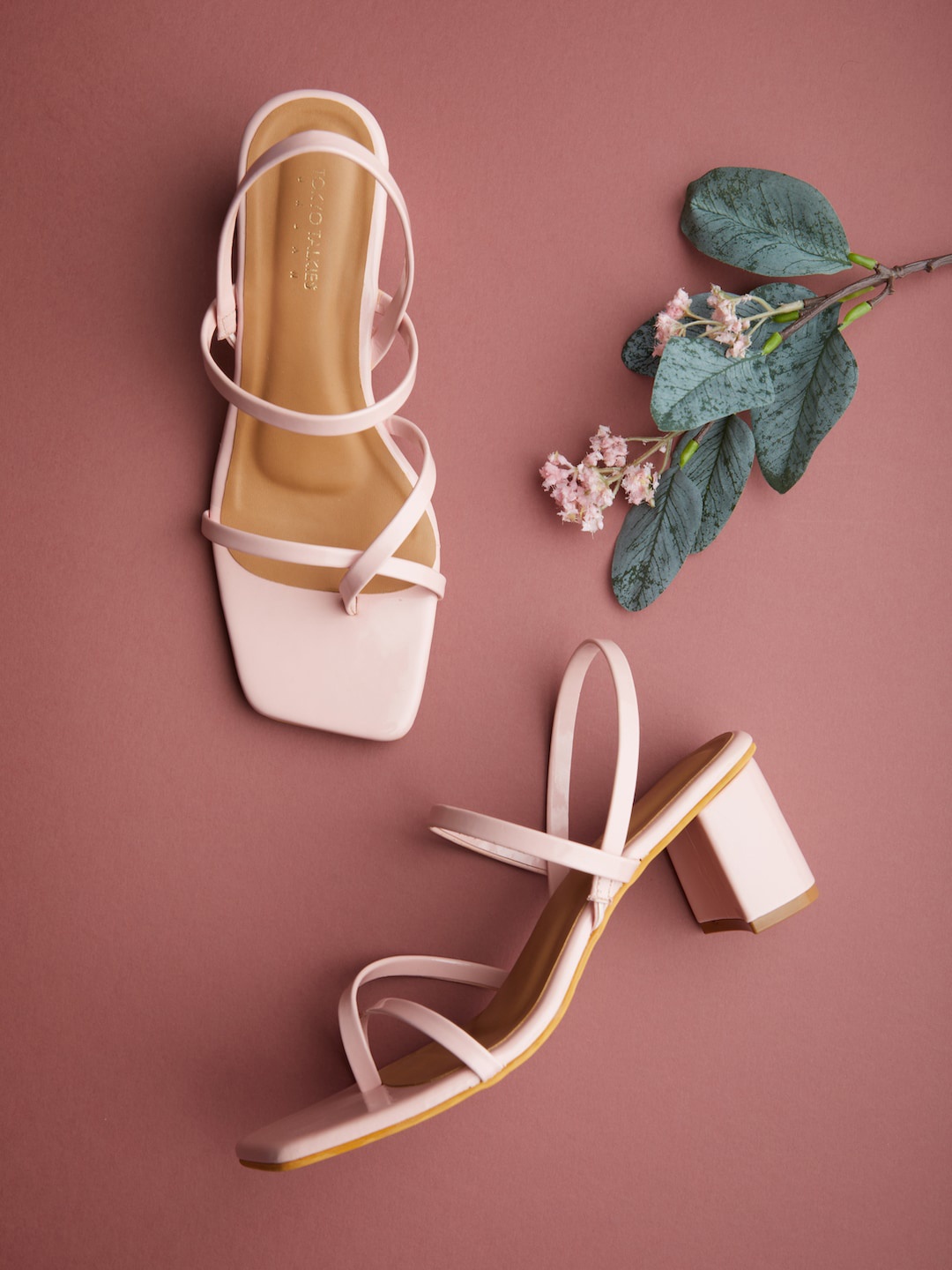 

Tokyo Talkies Women Pink Block Sandals
