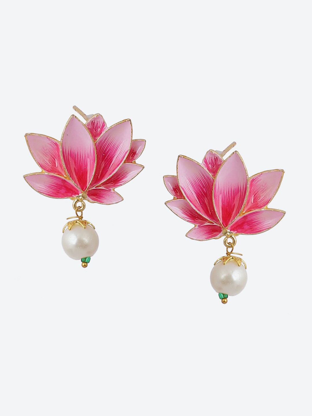 

Biba Pink Floral Drop Earrings