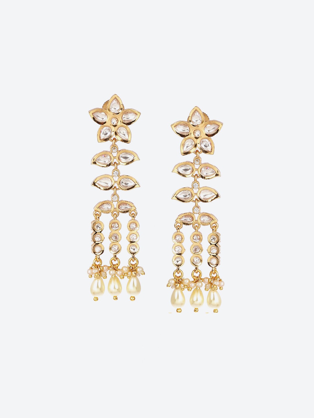 

Biba Gold-Plated Contemporary Drop Earrings