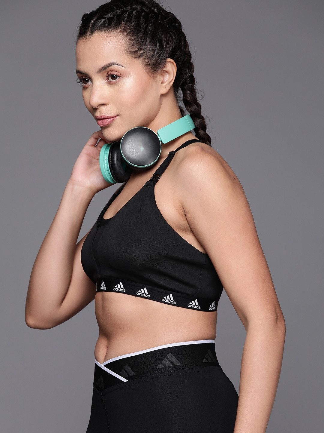 

ADIDAS Light Support Padded Nursing Bra, Black