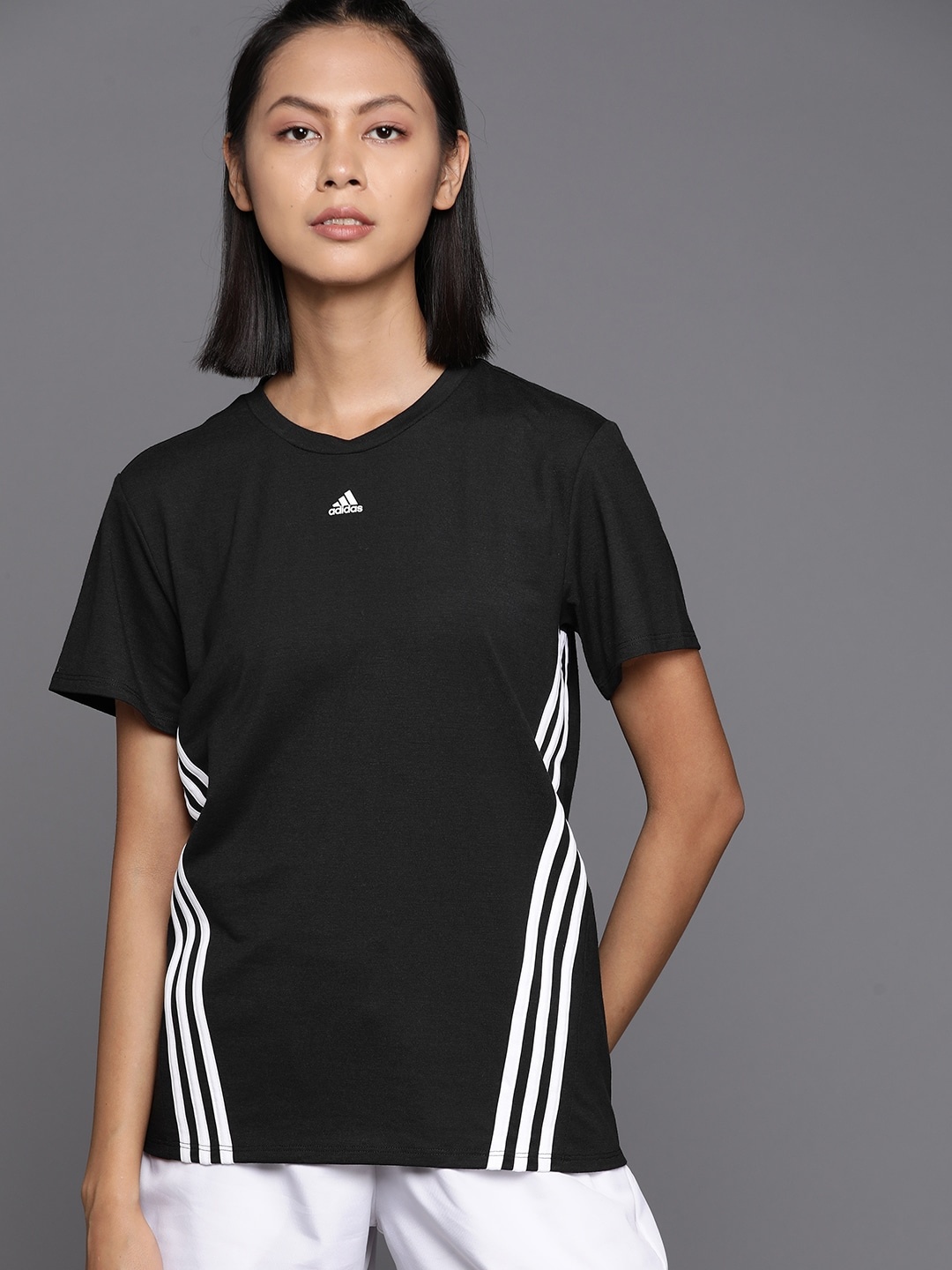 

ADIDAS 3-Striped Training T-shirt, Black