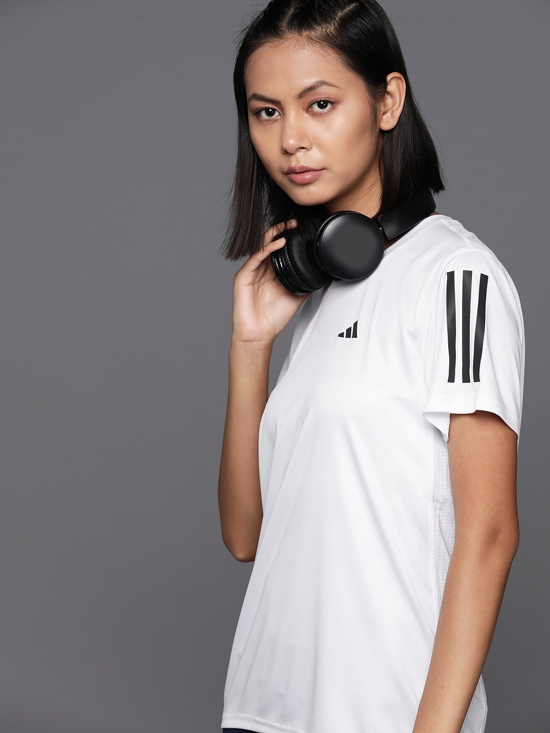 

ADIDAS Solid Running T-shirt, White