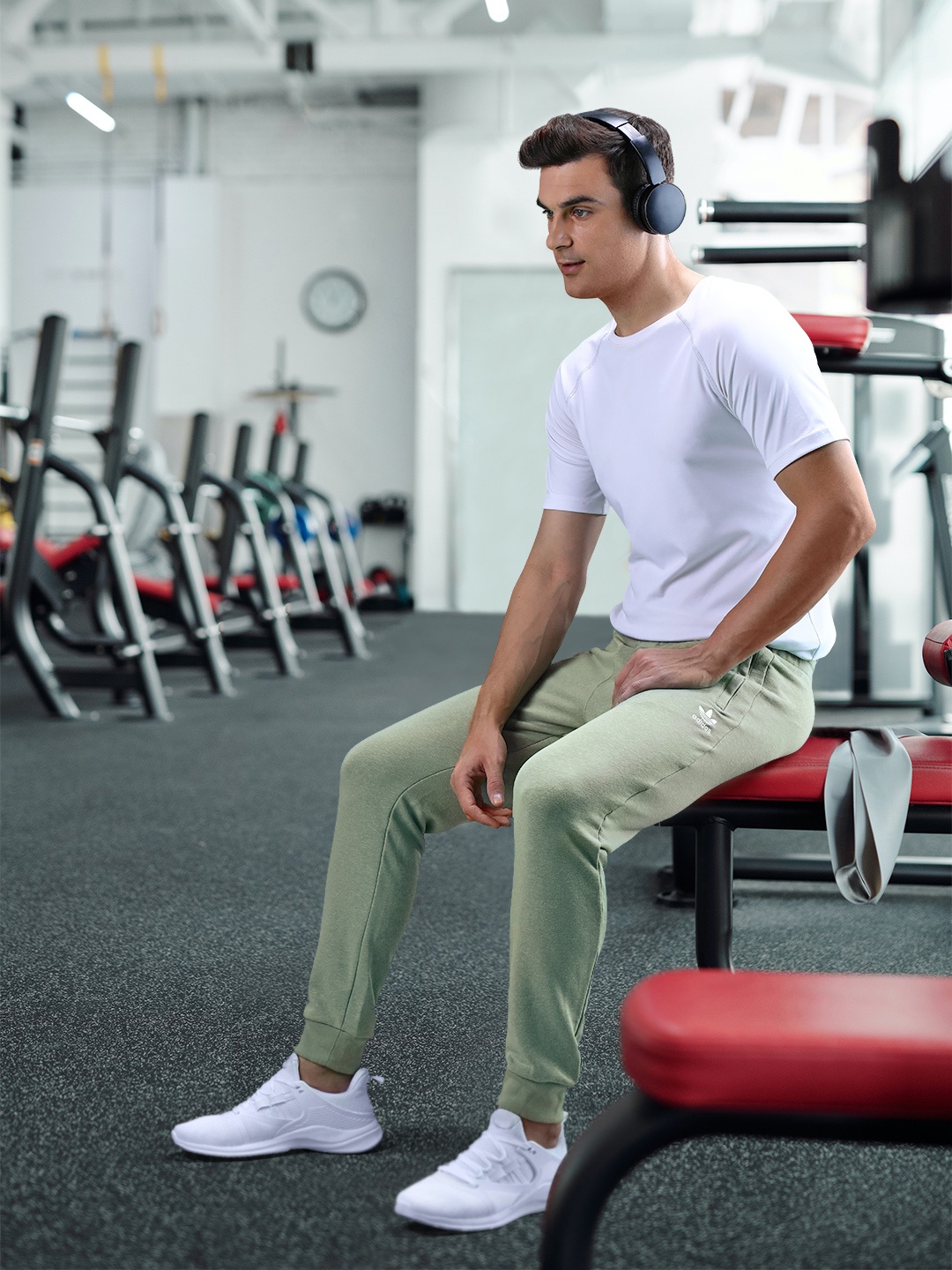 

ADIDAS Originals Men Sustainable Made with Hemp High Rise Joggers, Green