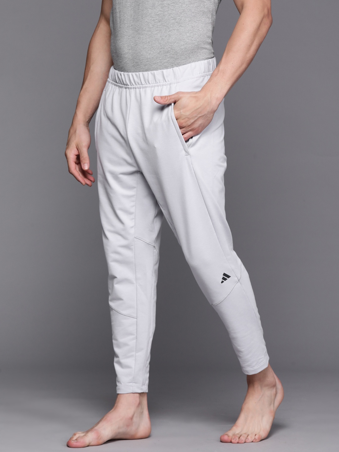 

ADIDAS Men Designed For Training Yoga 7/8 Track Pants, Grey