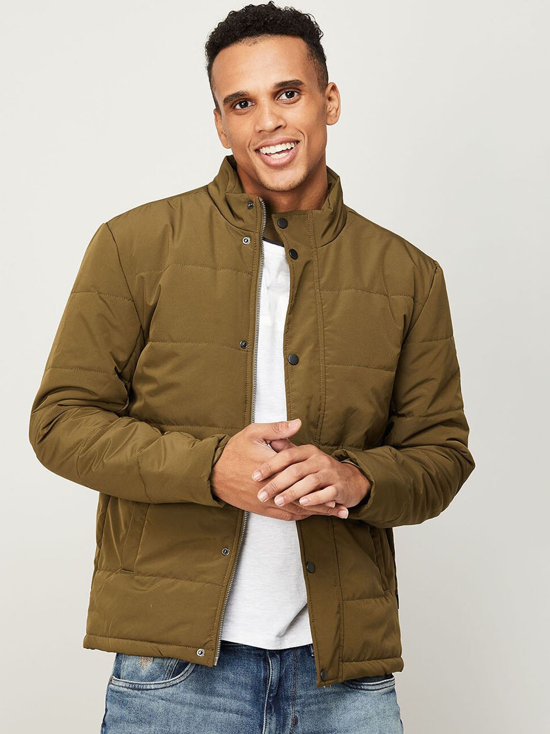 

Fame Forever by Lifestyle Men Olive Green Lightweight Padded Jacket