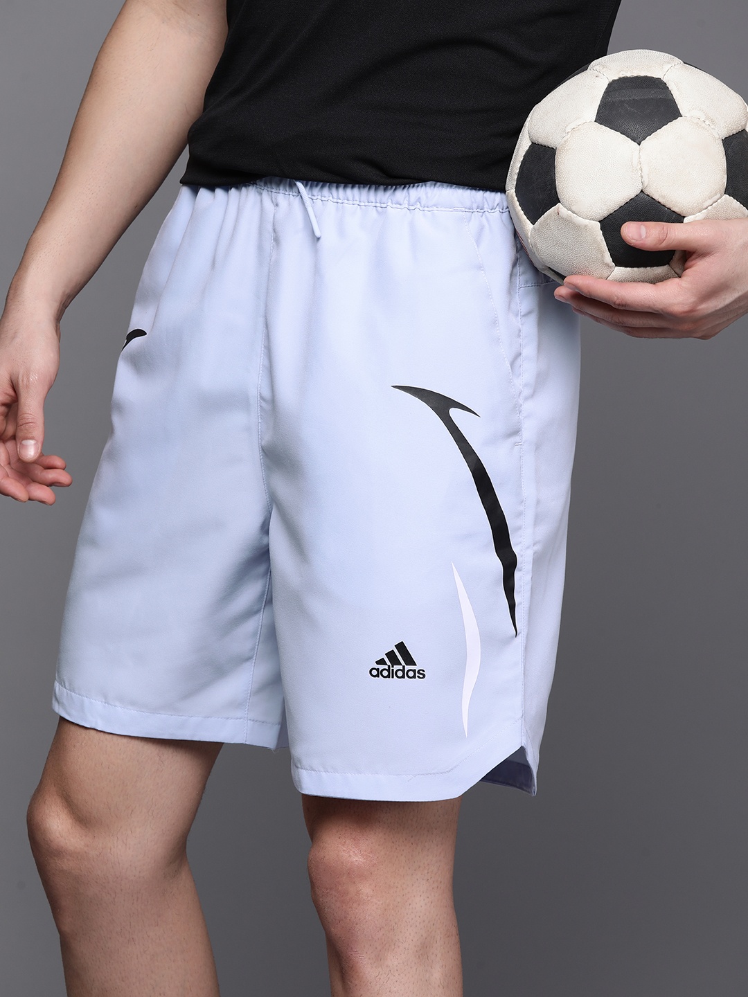 

ADIDAS Men Printed CB Woven Sports Shorts, Blue