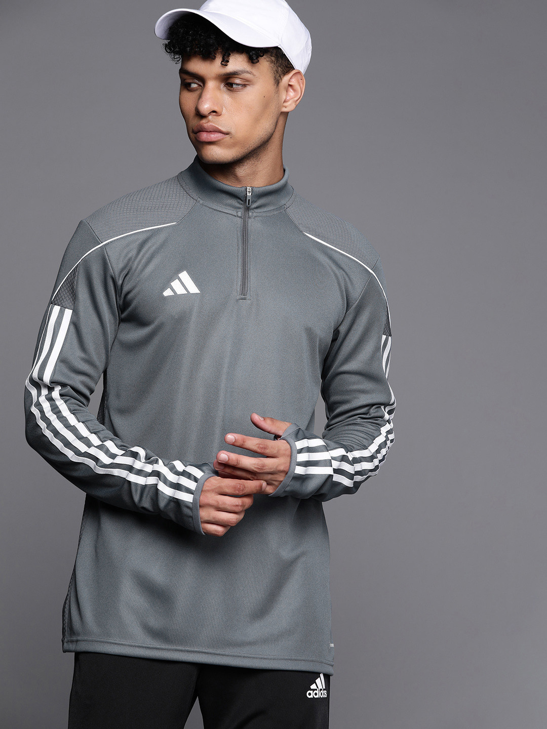 

ADIDAS Men Solid TIRO 23 L Training Sporty Jacket, Grey