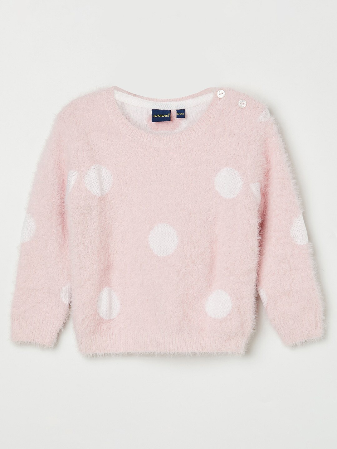 

Juniors by Lifestyle Girls Pink & White Pullover