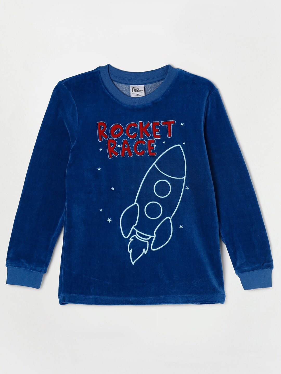 

Fame Forever by Lifestyle Boys Blue Printed Polyester Sweatshirt