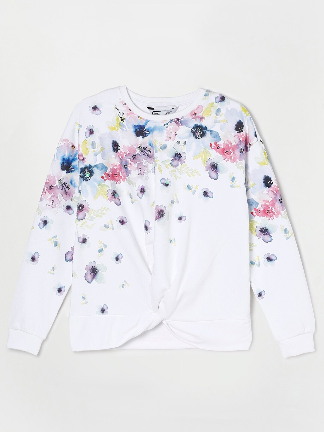 

Fame Forever by Lifestyle Girls White Printed Cotton Sweatshirt