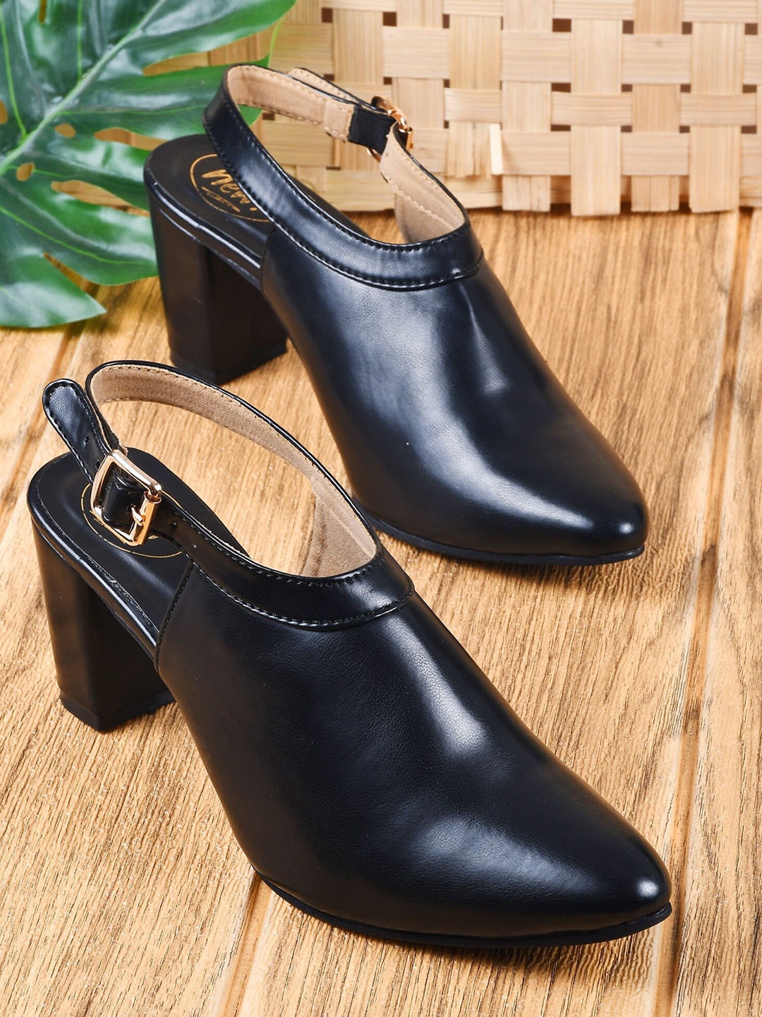 

Try Me Women Black Block Pumps