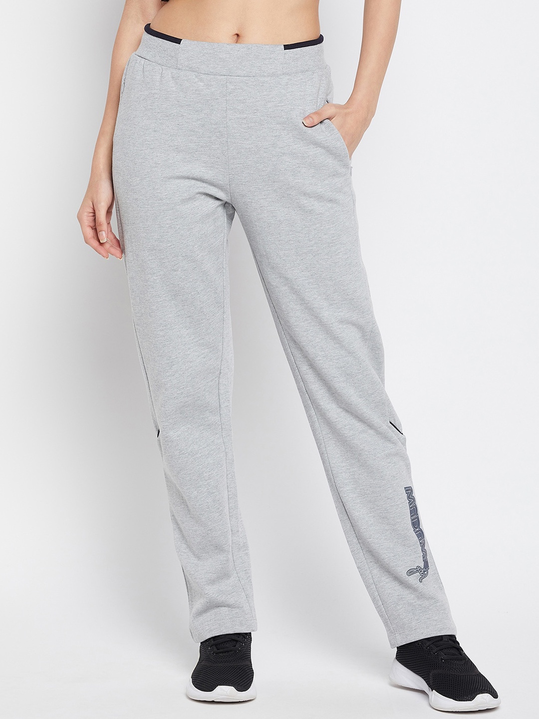

MADAME M SECRET Women Grey Solid Track Pants