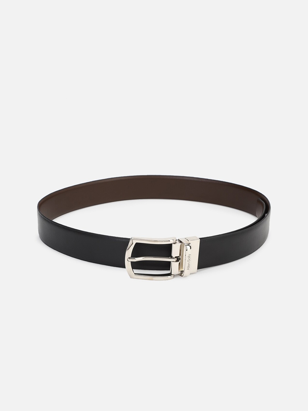 

Allen Solly Men Black Leather Formal Belt