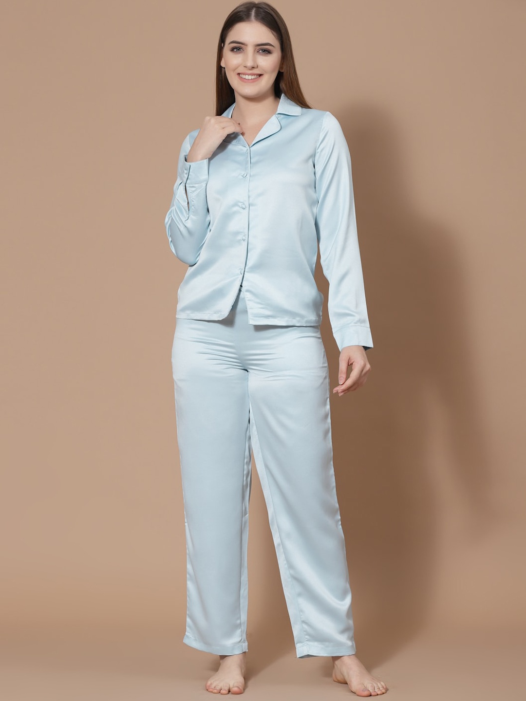 

HOUSE OF KKARMA Women Blue Night suit
