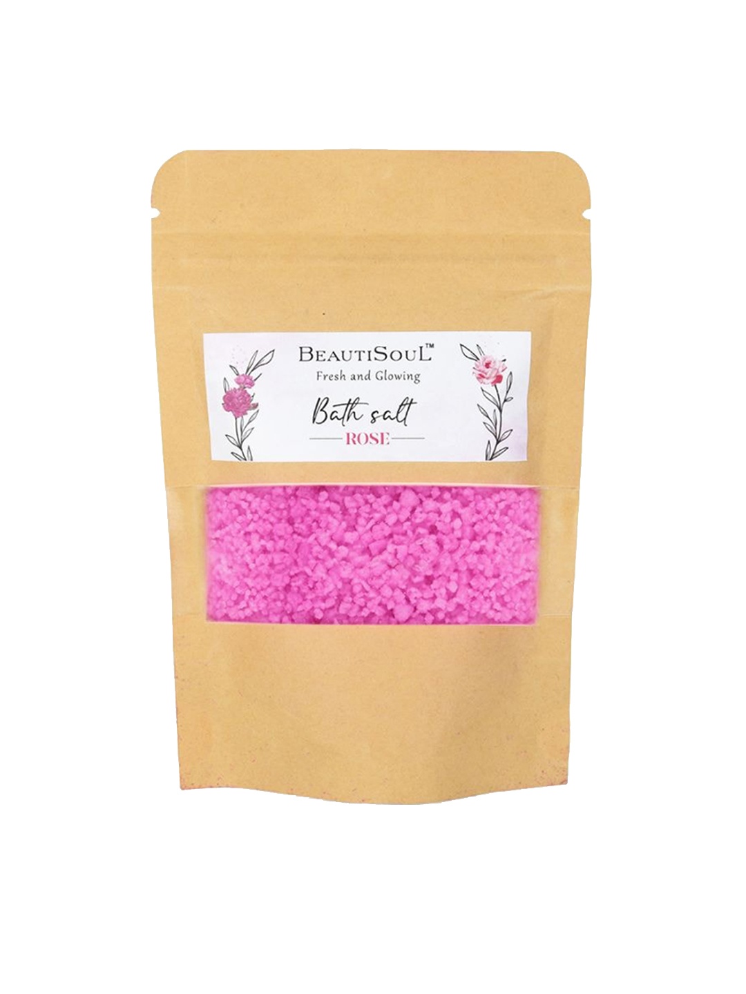 

Beautisoul Rose Bath Salt and Foot Soak 100 g, Pink