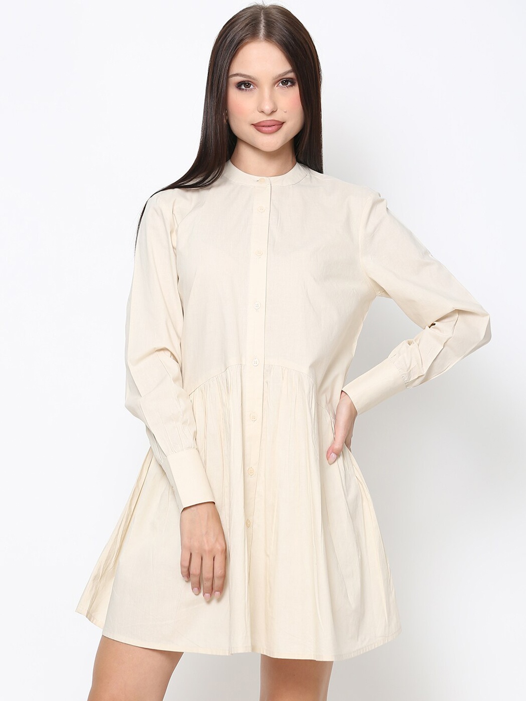 

DRIRO Beige Shirt Dress