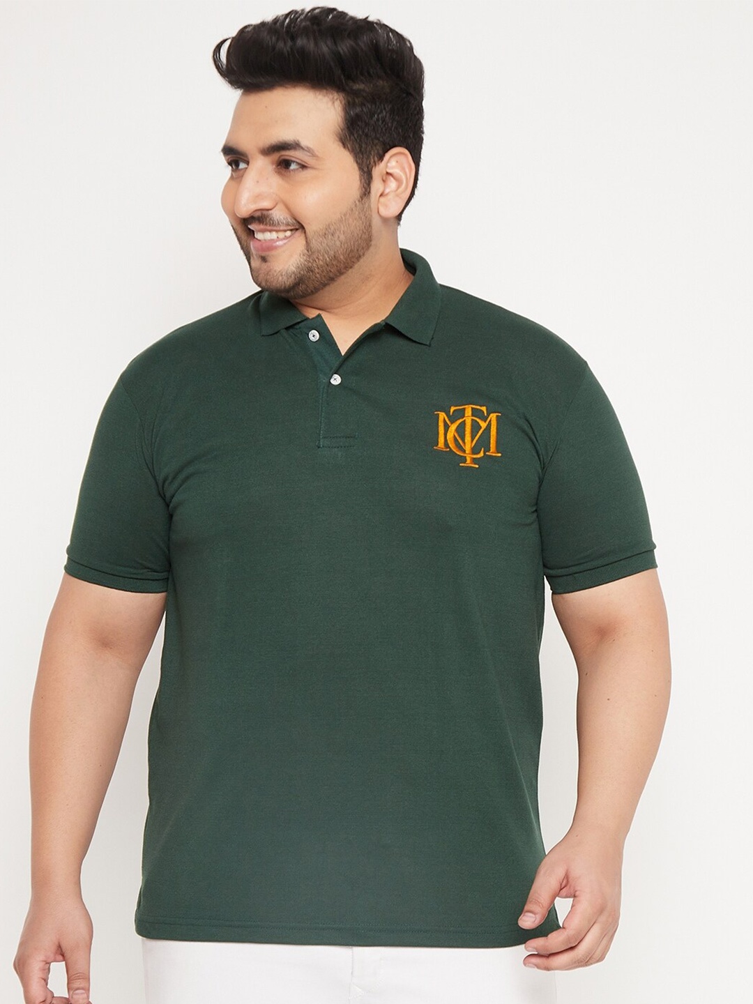

THE MILLION CLUB Men Green Cotton T-shirt